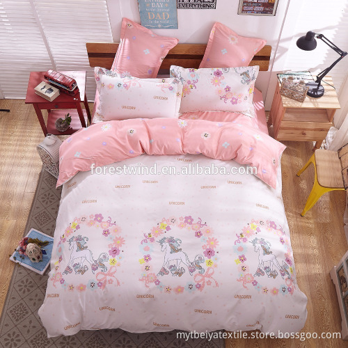 2014 factory direct sales light blue bedding set for hospital and hotel
